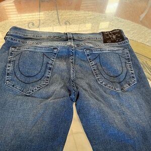 VTG True Religion Jeans Rocco No Flap Mens 40 Med Wash Relaxed Skinny Stretch